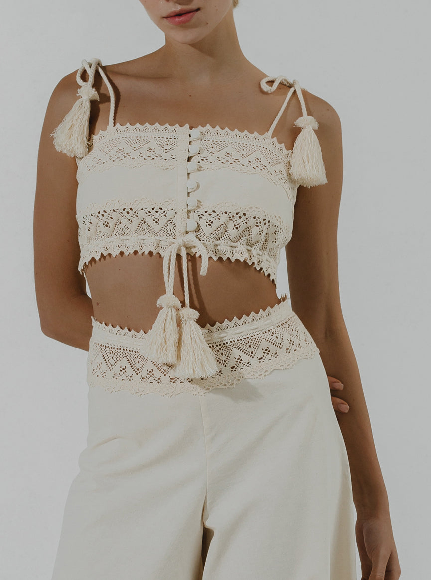 Layered lace bralette online